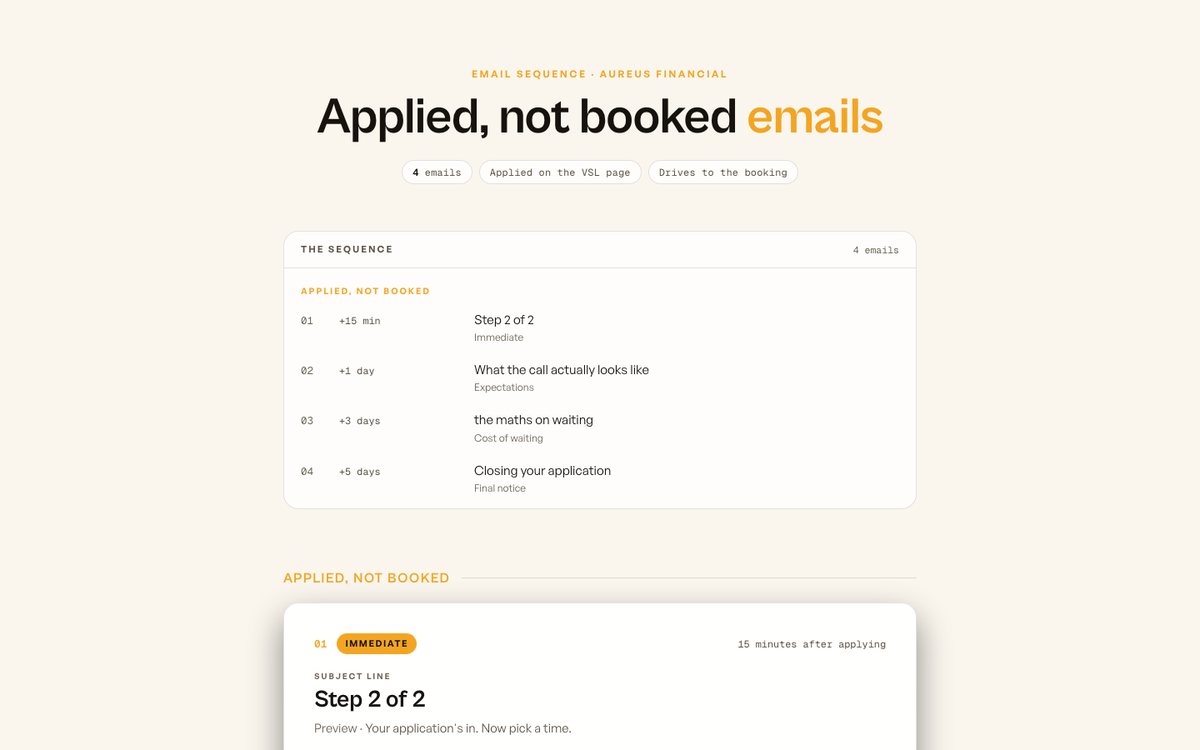 Applied, not booked preview