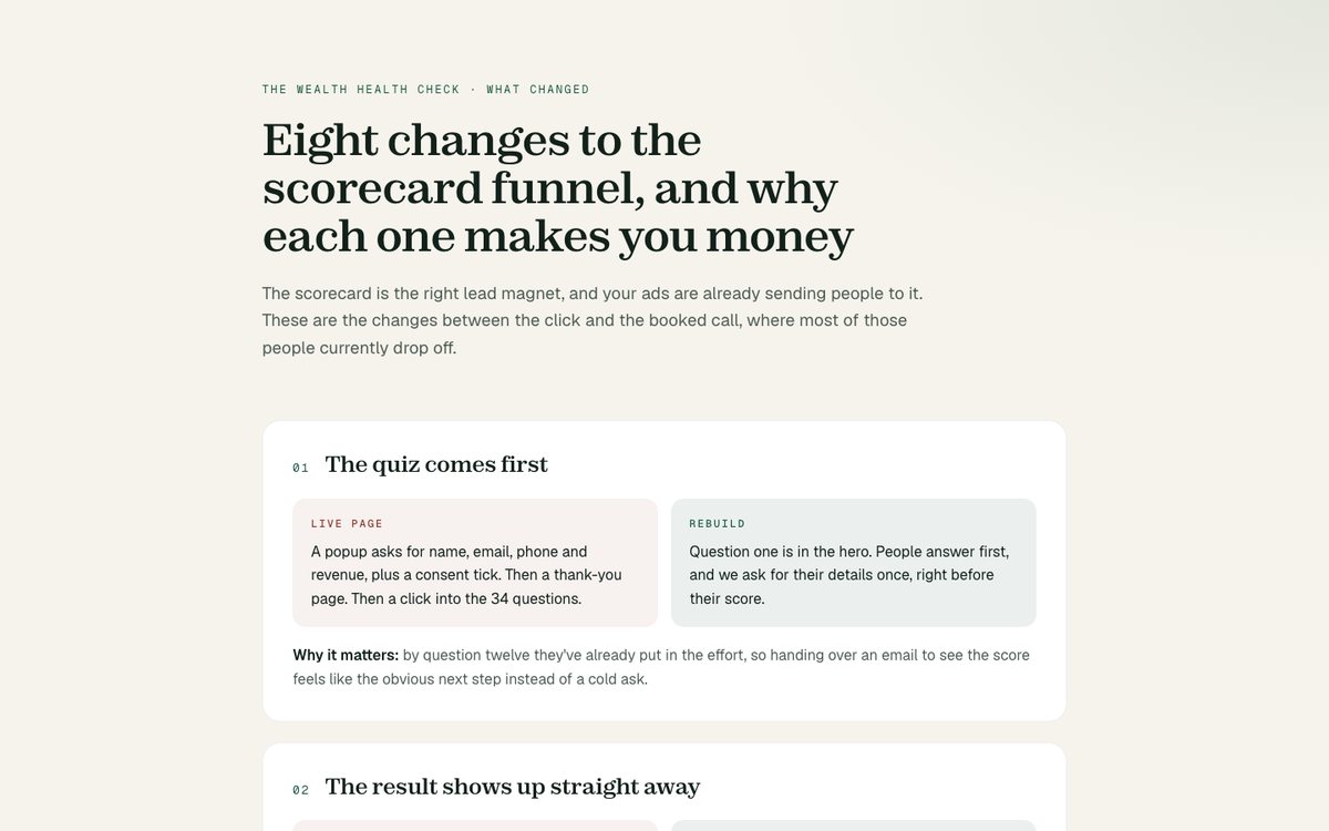 What changed and why preview